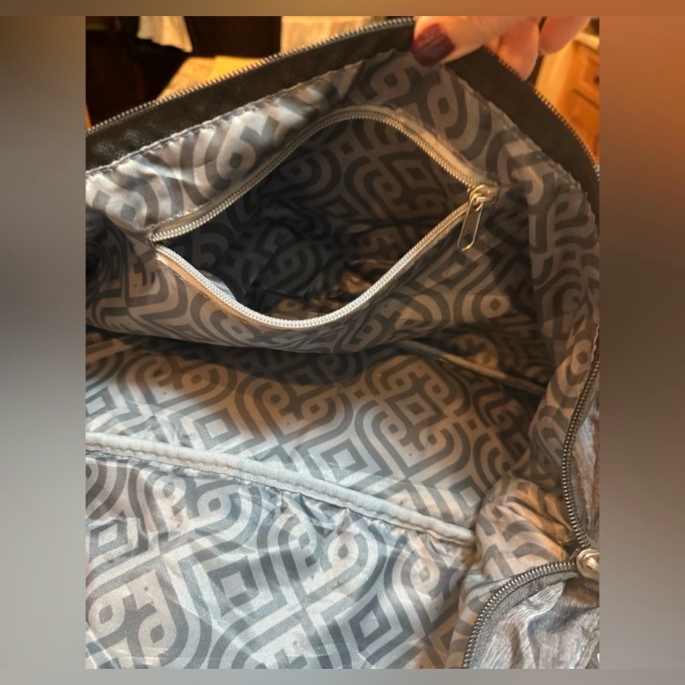 Charcoal Gray Women's Duffel Tote Bag - Medium - Picture 12 of 14